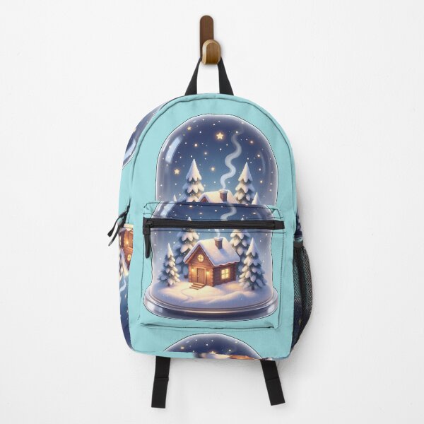 Item preview, Magical Winter Cabin Snow Globe - Cozy Forest Lodge Illustration designed and sold by DraftNDreamShop.