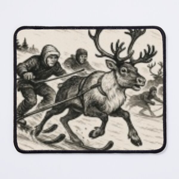 Item preview, Reindeer Racing in Lapland designed and sold by CzipipitoStudio.