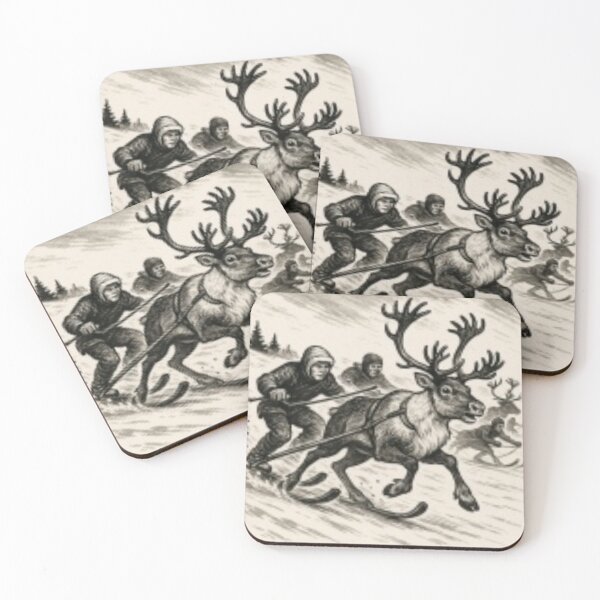 Item preview, Reindeer Racing in Lapland designed and sold by CzipipitoStudio.
