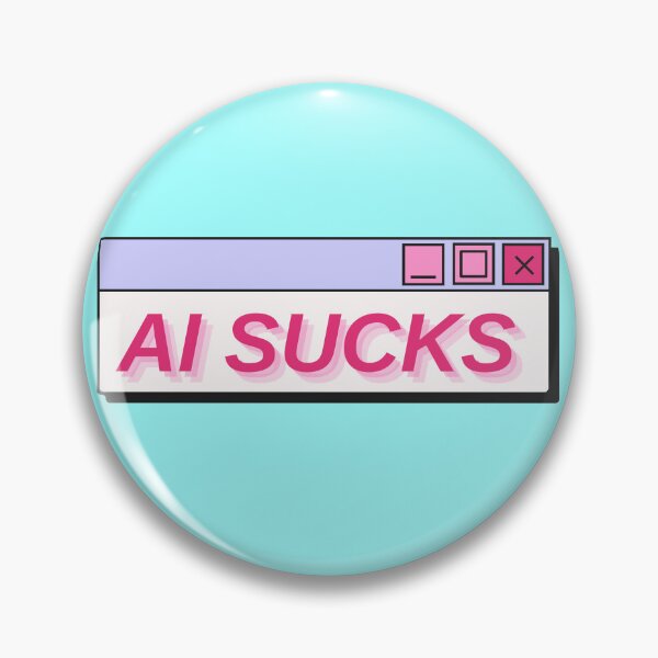 Item preview, AI sucks 3 designed and sold by quinnhopp.