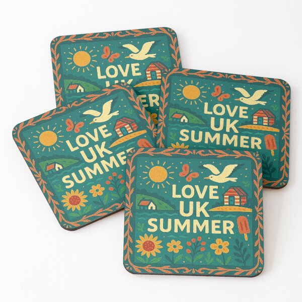 Item preview, Love UK Summer – British Countryside Folk Illustration designed and sold by Okmanoo.