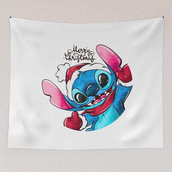 Item preview, Stitch Merry Christmas Holiday Cheer Watercolor Design designed and sold by lojadpop.