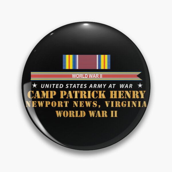 Artikelvorschau, Armee – Camp Patrick Henry, Newport News, Virginia mit SVC WWII X 300 entworfen und verkauft von Military Insignia Products.