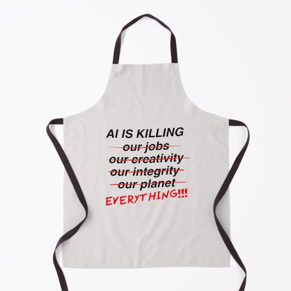 Item preview, AI is killing black text designed and sold by quinnhopp.