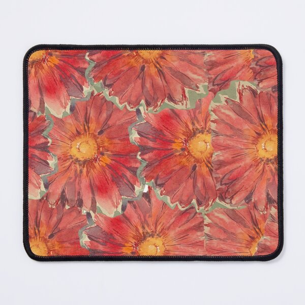 Item preview, Red Watercolor Flower Pattern designed and sold by Kara Draws.