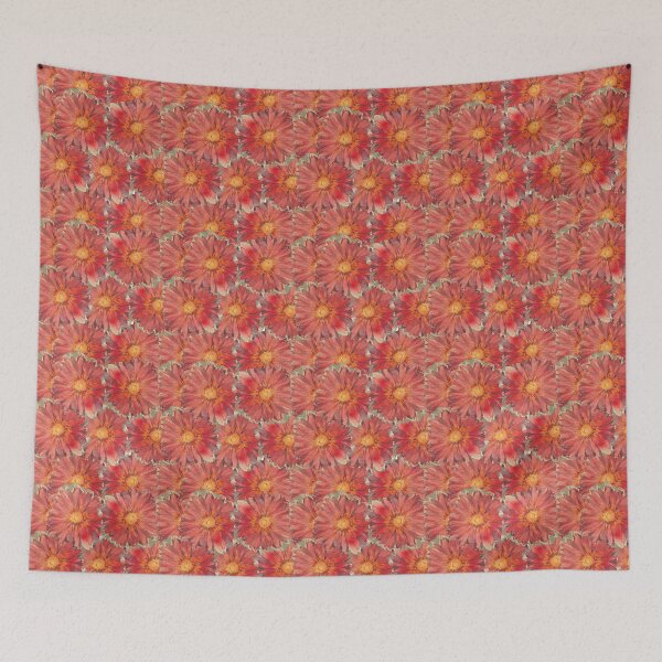 Item preview, Red Watercolor Flower Pattern designed and sold by Kara Draws.