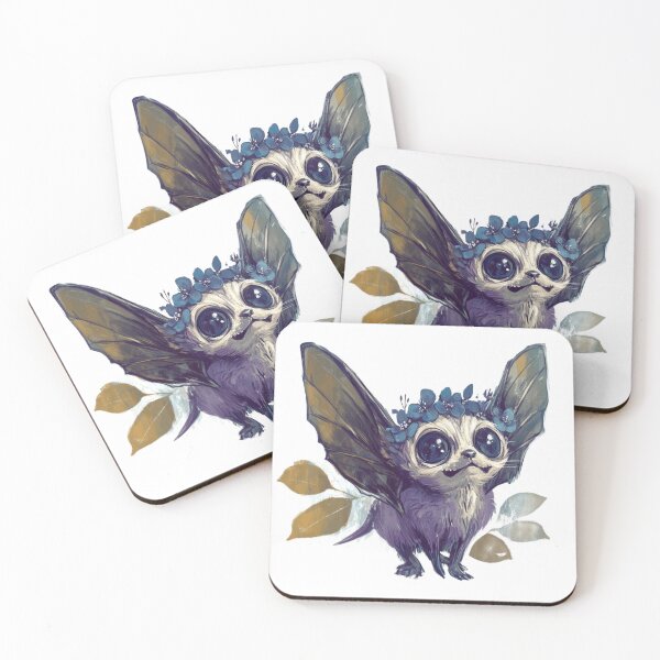 Item preview, Whimsigoth Bat Flower Crown Sticker designed and sold by ArtGD.