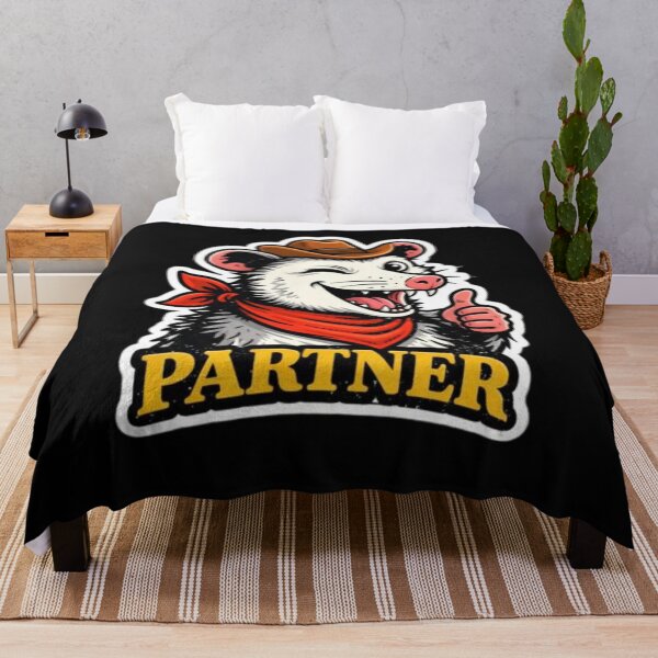 Item preview, Cowboy Opossum Partner - Funny Yee Haw Meme designed and sold by JakubDesigns89.