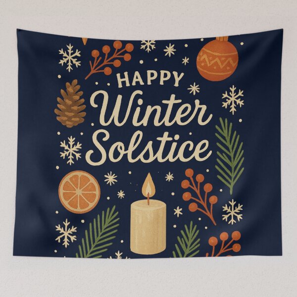 Item preview, Happy Winter Solstice designed and sold by Miagolio.