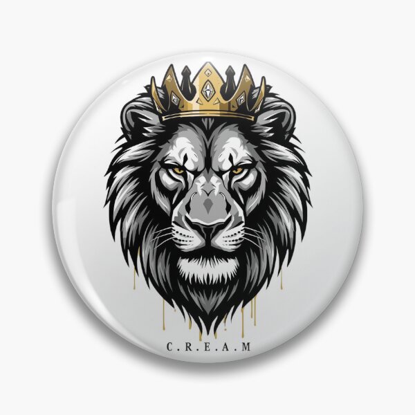 Item preview, C.R.E.A.M Lion Crown – Hustle Streetwear – Wealth Mindset Graphic designed and sold by SpiritGangsta.