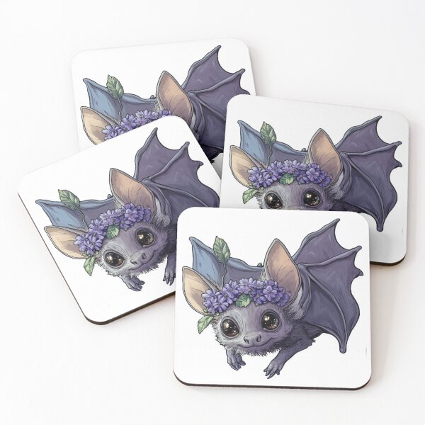 Item preview, Whimsigoth Bat Flower Crown Sticker designed and sold by ArtGD.