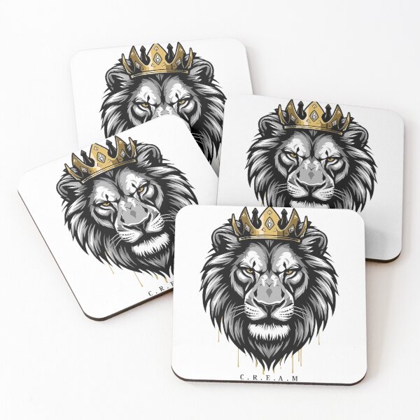 Item preview, C.R.E.A.M Lion Crown – Hustle Streetwear – Wealth Mindset Graphic designed and sold by SpiritGangsta.