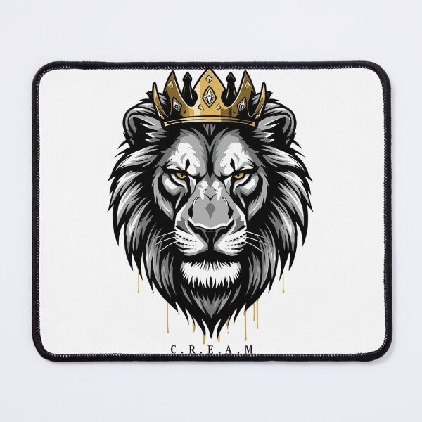 Item preview, C.R.E.A.M Lion Crown – Hustle Streetwear – Wealth Mindset Graphic designed and sold by SpiritGangsta.
