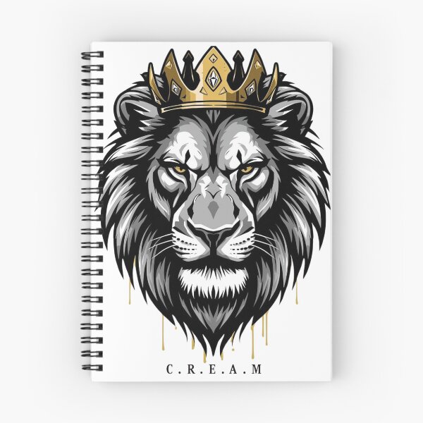 Item preview, C.R.E.A.M Lion Crown – Hustle Streetwear – Wealth Mindset Graphic designed and sold by SpiritGangsta.