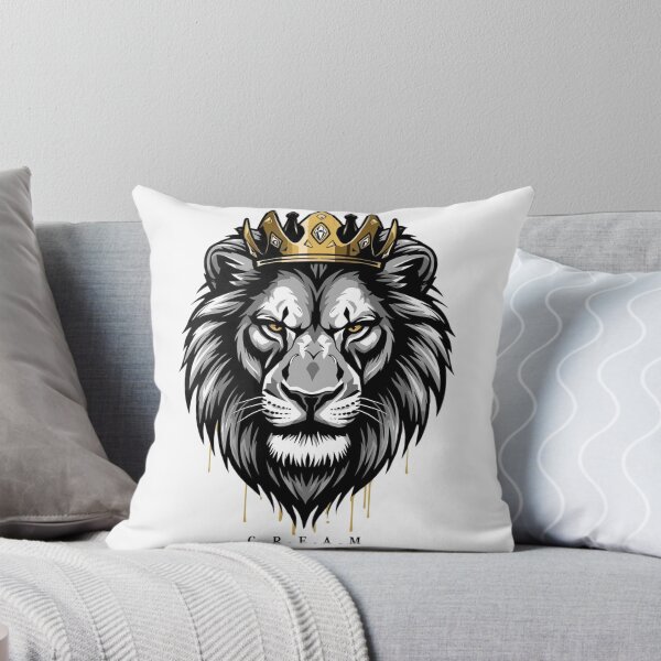 Item preview, C.R.E.A.M Lion Crown – Hustle Streetwear – Wealth Mindset Graphic designed and sold by SpiritGangsta.
