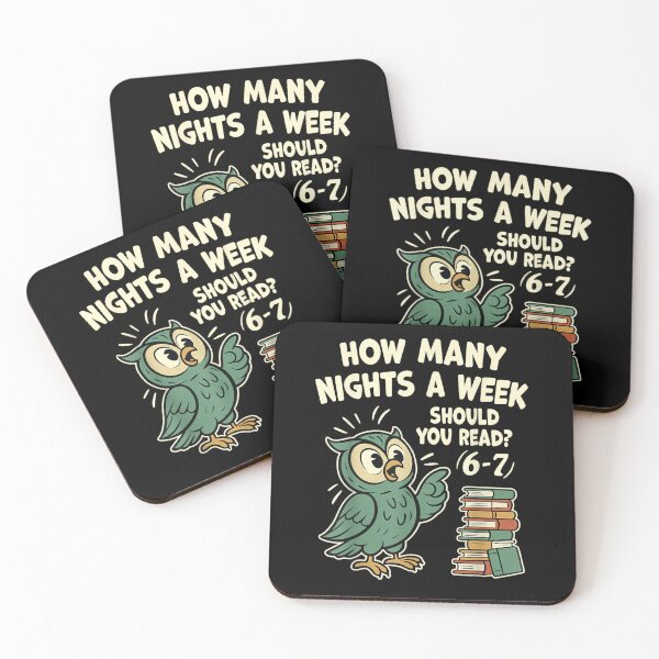 Item preview, How Many Nights a Week Should You Read 6–7 Fun Reading Meme designed and sold by GrumpySableye.