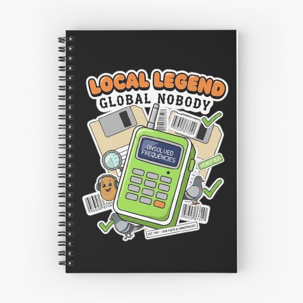 Item preview, Local Legend Global Nobody - 90s Sticker Bomb Aesthetic designed and sold by FUIRY .