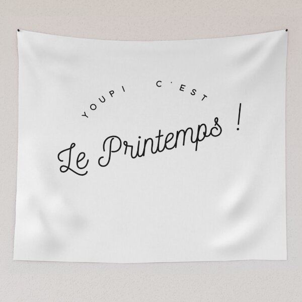 Item preview, Black typography. Hooray for Spring! designed and sold by capricedefille.