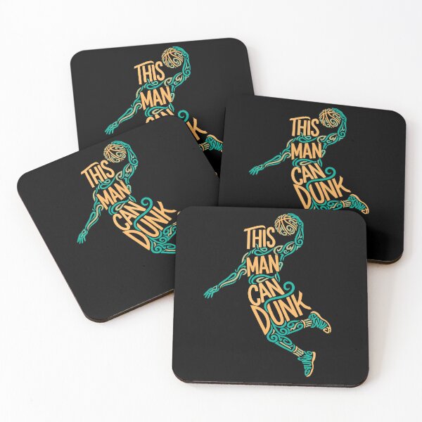 Item preview, This Man Can Dunk - Artistic Basketball Player Swirl Silhouette designed and sold by AnAzArt.