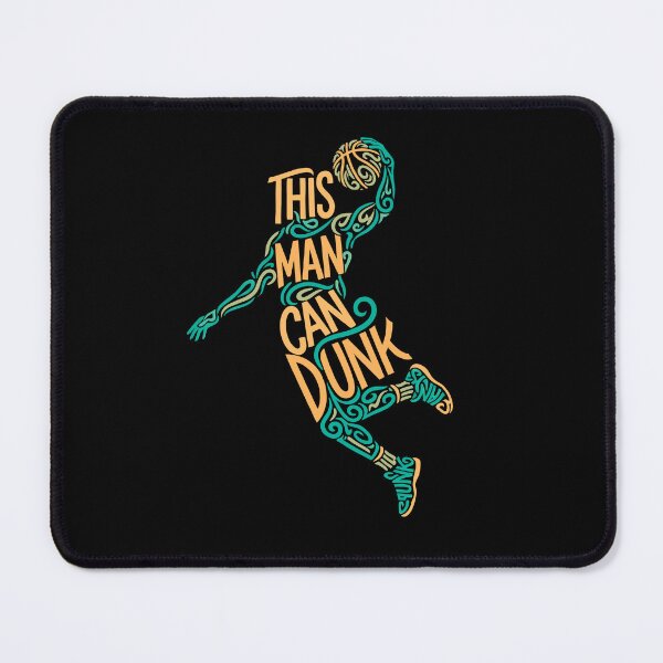 Item preview, This Man Can Dunk - Artistic Basketball Player Swirl Silhouette designed and sold by AnAzArt.