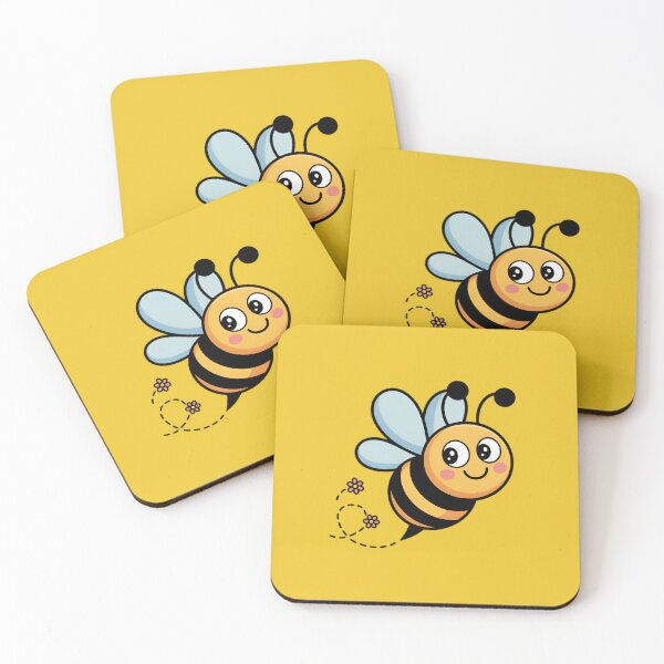 Item preview, Smiling Cartoon Bee with Flowers designed and sold by Celebrate & Sparkle.