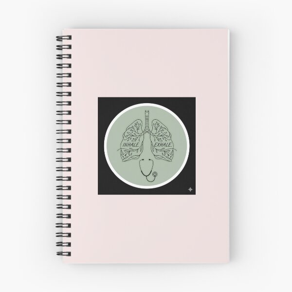Item preview, Inhale Exhale | Minimal Lungs Line Art Medical sticker designed and sold by Mandy0412.