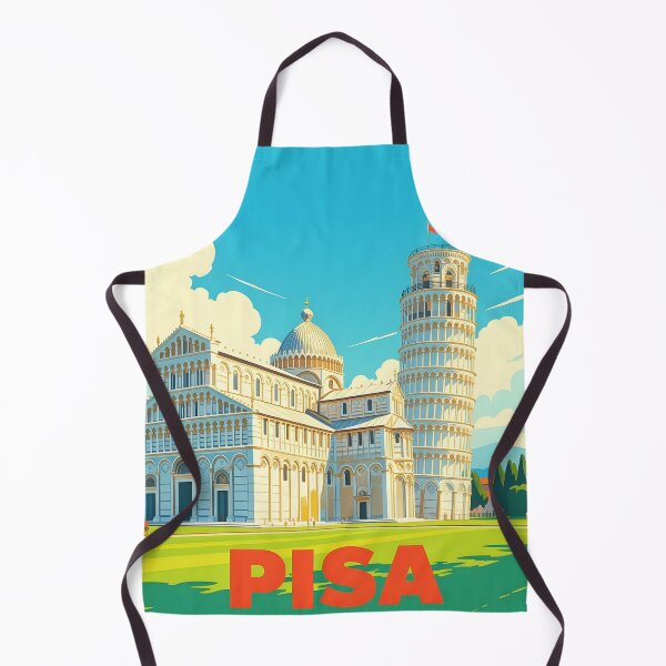 Item preview, Pisa, Tuscany, Italy: Vintage-Style Painterly Travel Poster designed and sold by LSVart.
