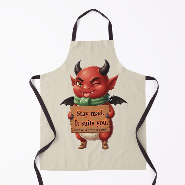 Item preview, Emotional Support Demon - Beige - Funny Animals Gift ideas designed and sold by InkyGenies.