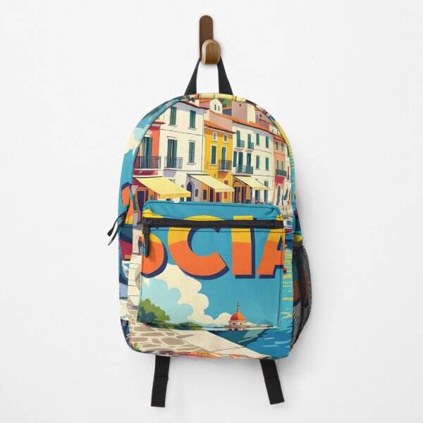 Item preview, Sciacca, Sicily, Italy: Vintage-Style Painterly Travel Poster designed and sold by LSVart.