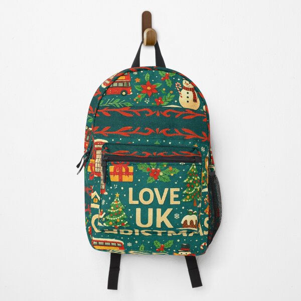 Item preview, Love UK Christmas – Festive British Folk Illustration designed and sold by Okmanoo.