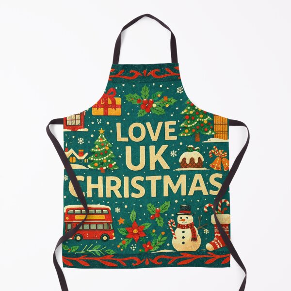 Item preview, Love UK Christmas – Festive British Folk Illustration designed and sold by Okmanoo.