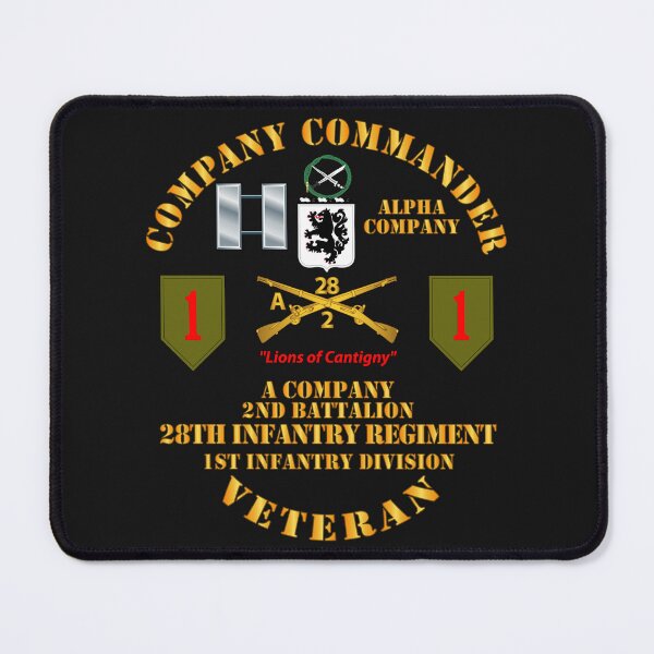 Item preview, Army - Company CO - A Co - 2nd Bn - 3rd Bde - 1st ID - 28th Infantry designed and sold by Military Insignia Products.