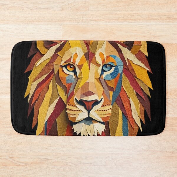 Item preview, Silent Authority – Textured Abstract Lion Artwork designed and sold by doodledat.