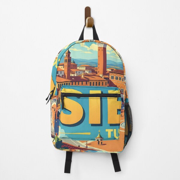 Item preview, Siena, Tuscany, Italy: Vintage-Style Painterly Travel Poster designed and sold by LSVart.