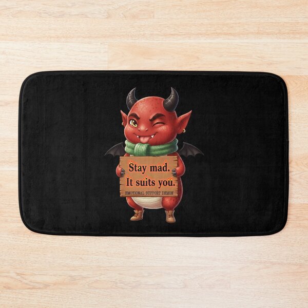 Item preview, Emotional Support Demon - Black - Funny Animals Gift ideas designed and sold by InkyGenies.