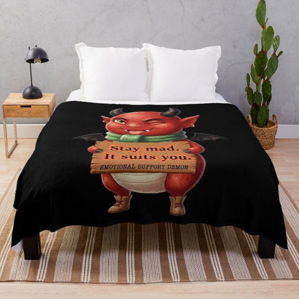 Item preview, Emotional Support Demon - Black - Funny Animals Gift ideas designed and sold by InkyGenies.