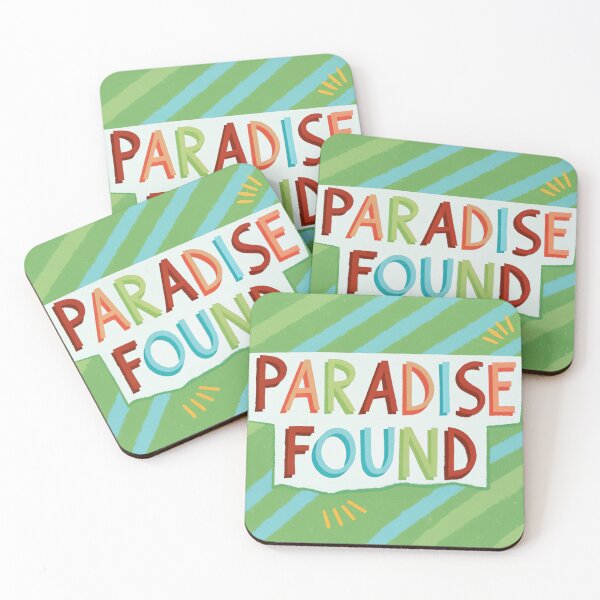 Item preview, Paradise Found Colorful Cutout Letters designed and sold by Borkadi.