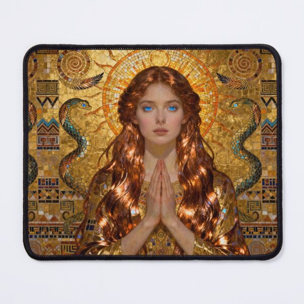 Item preview, Golden Serenity beautiful Art Nouveau Gustav Klimt stylish art designed and sold by Vintage Designs +.