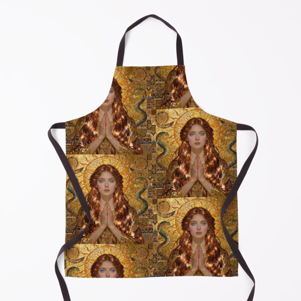 Item preview, Golden Serenity beautiful Art Nouveau Gustav Klimt stylish art designed and sold by Vintage Designs +.