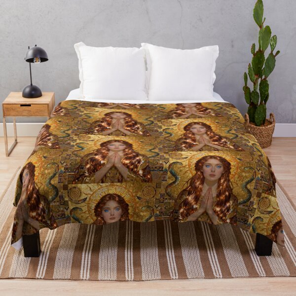 Item preview, Golden Serenity beautiful Art Nouveau Gustav Klimt stylish art designed and sold by Vintage Designs +.