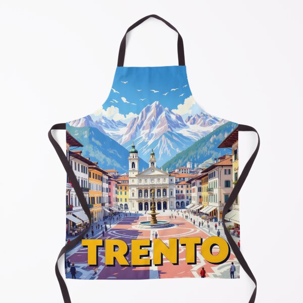 Item preview, Trento, Trentino-Alto Adige, Italy: Vintage-Style Painterly Travel Poster designed and sold by LSVart.