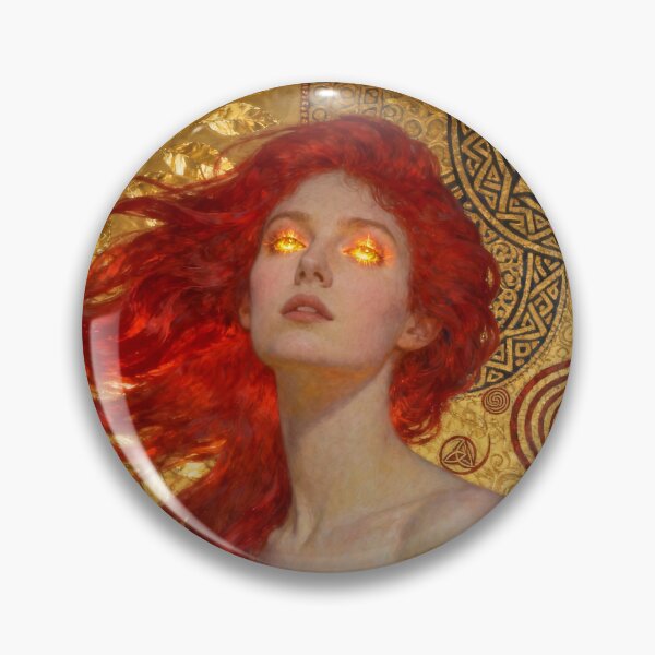 Item preview, Golden Goddess beautiful Art Nouveau Gustav Klimt stylish art designed and sold by Vintage Designs +.