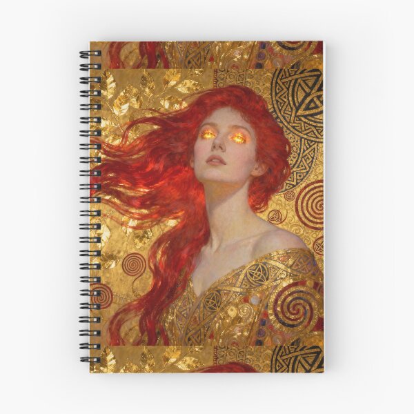 Item preview, Golden Goddess beautiful Art Nouveau Gustav Klimt stylish art designed and sold by Vintage Designs +.