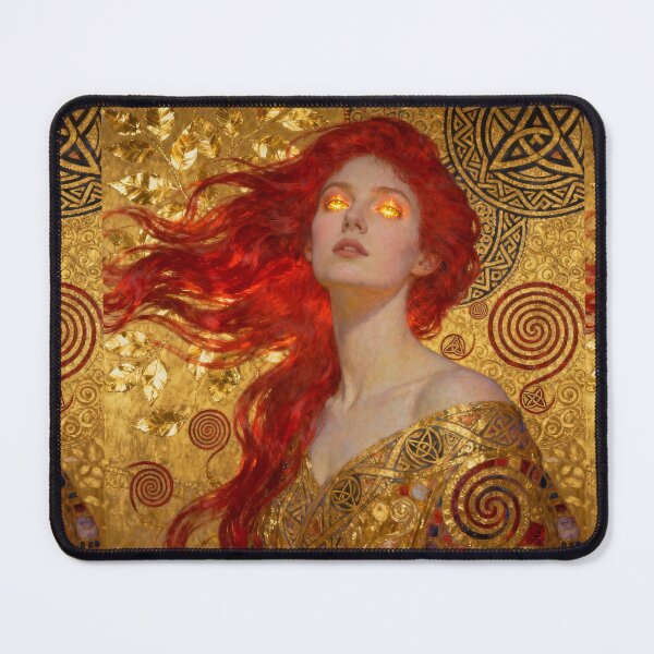 Item preview, Golden Goddess beautiful Art Nouveau Gustav Klimt stylish art designed and sold by Vintage Designs +.