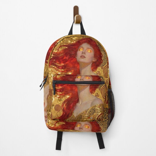 Item preview, Golden Goddess beautiful Art Nouveau Gustav Klimt stylish art designed and sold by Vintage Designs +.