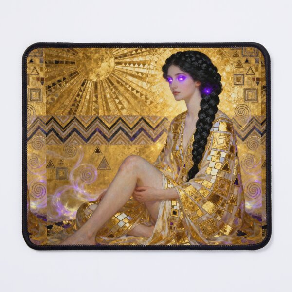 Item preview, Opulence Violet Gaze beautiful Art Nouveau Gustav Klimt stylish art designed and sold by Vintage Designs +.