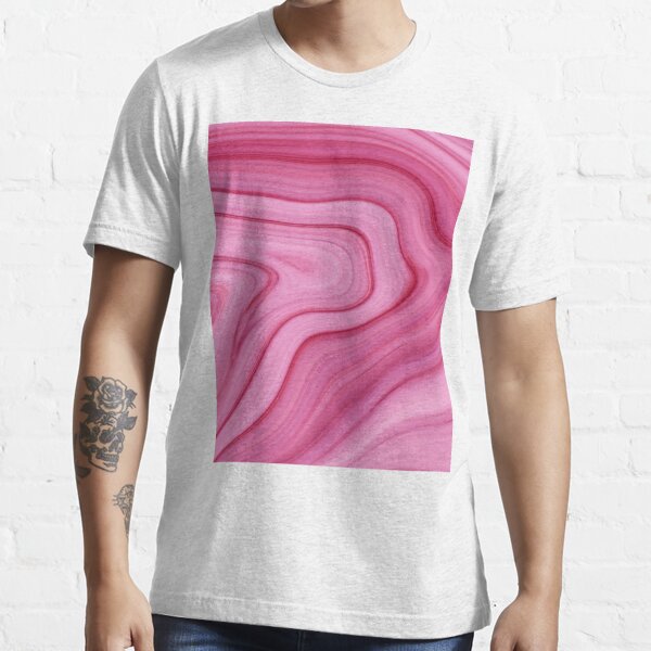 Beautiful Hot Pink Liquid Marble Watercolor T Shirt For Sale By Newburyboutique Redbubble 0877