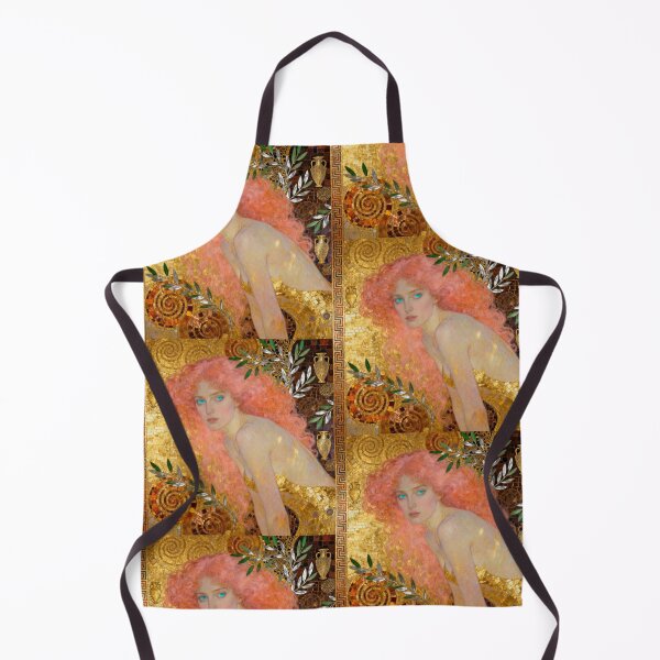 Item preview, Coral Aqua beautiful Art Nouveau Gustav Klimt stylish art designed and sold by Vintage Designs +.