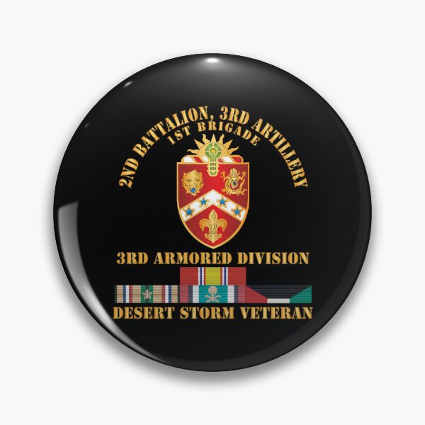 Item preview, Army - 2nd Bn, 3rd Artillery - 3rd Armored Div - Desert Storm Veteran X 300 designed and sold by Military Insignia Products.