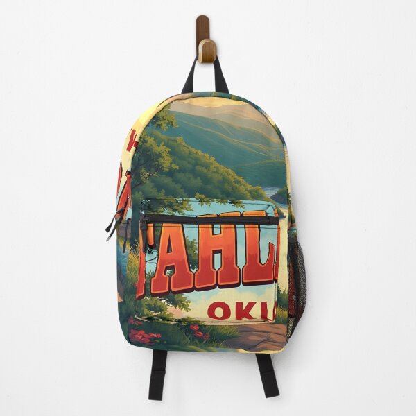 Item preview, Tahlequah, Oklahoma, USA: Vintage-Style Painterly Travel Poster designed and sold by LSVart.